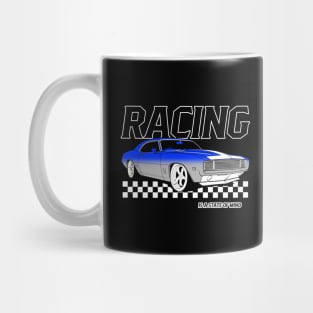 Racing Is A State Of Mind Fast Checkered Flag Street Car Racer Mug